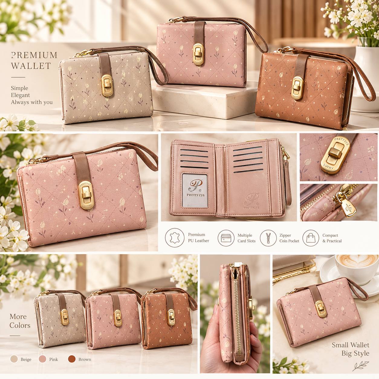 کیف پول دخترانه پرتیز وارادتی کد ۲۰۲۰ Prettyzys