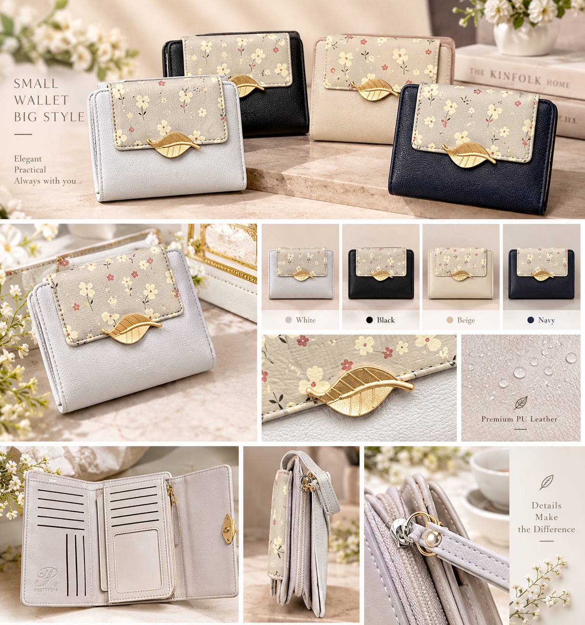 کیف پول دخترانه پرتیز سایز کوچک وارداتی Prettyzys ۲۰۲۷